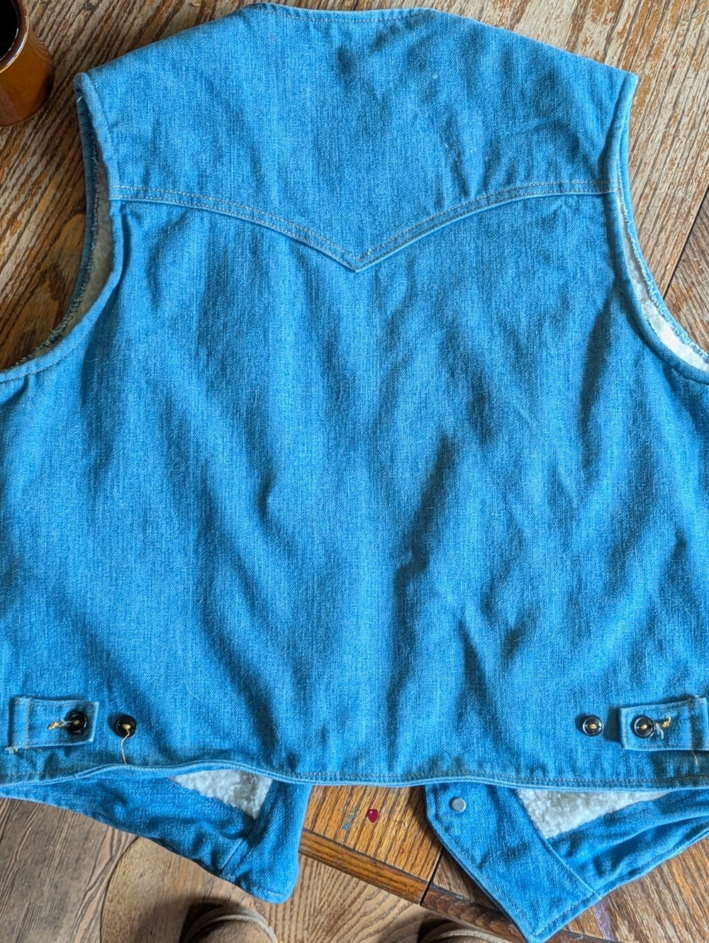 Lee Storm Rider Sherpa-Lined Denim Jacket - Blue New No Tag - Picture 3 of 5